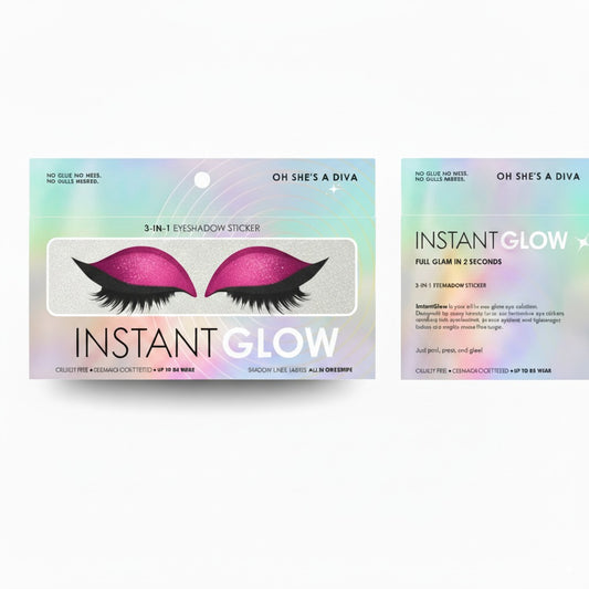 3-in-1 Eyeshadow Sticker - Pink