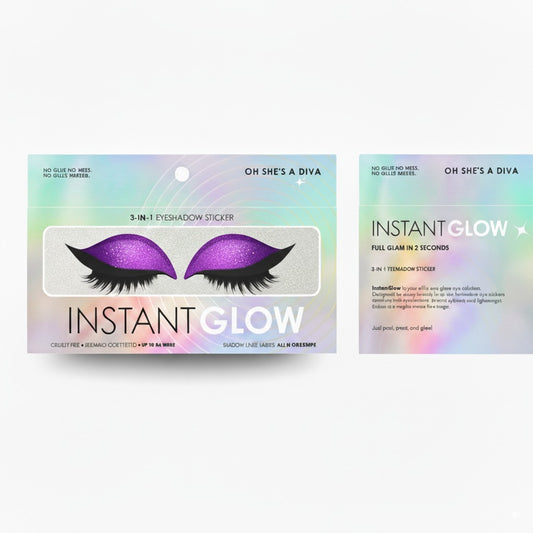 3-in-1 Eyeshadow Sticker - Purple