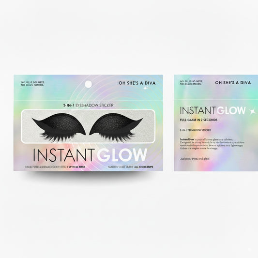 3-in-1 Eyeshadow Sticker - Black