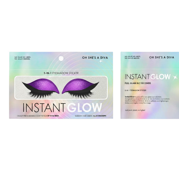 3-in-1 Eyeshadow Sticker - Purple