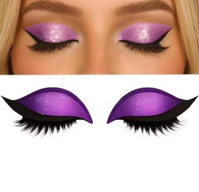 3-in-1 Eyeshadow Sticker - Purple
